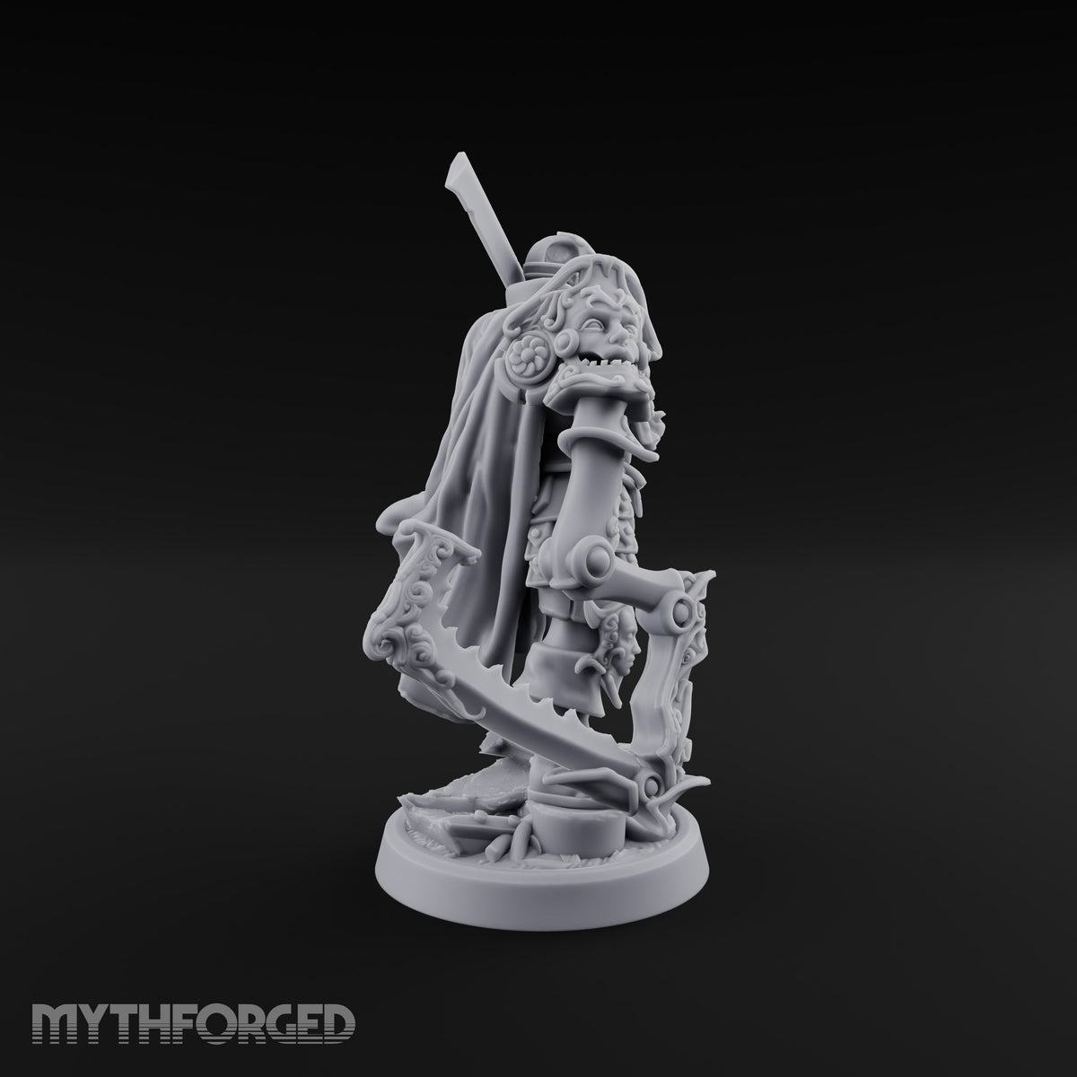Traded an Arm for an Edge Human Bearded Warrior with Mechanical Blade Arm and Greatsword