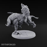 Thundering Into Battle Beastman Gorthek Rider A — With