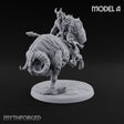 Thundering Into Battle Beastman Gorthek Rider A — With