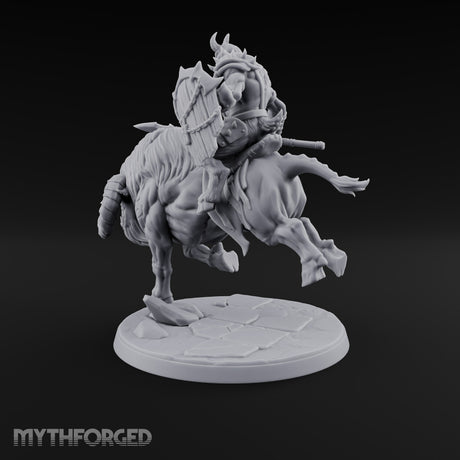 Thundering Into Battle Beastman Gorthek Rider A — Without