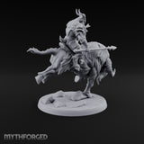 Thundering Into Battle Beastman Gorthek Rider B — With