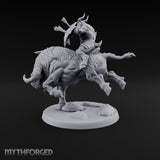 Thundering Into Battle Beastman Gorthek Rider B — With