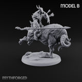 Thundering Into Battle Beastman Gorthek Riders — B · With