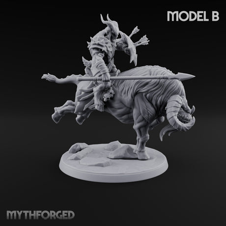 Thundering Into Battle Beastman Gorthek Riders — B · With