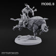 Thundering Into Battle Beastman Gorthek Rider B — With