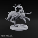 Thundering Into Battle Beastman Gorthek Rider B — Without