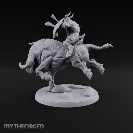 Thundering Into Battle Beastman Gorthek Rider B — Without