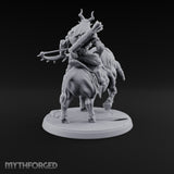 Thundering Into Battle Beastman Gorthek Rider C — With
