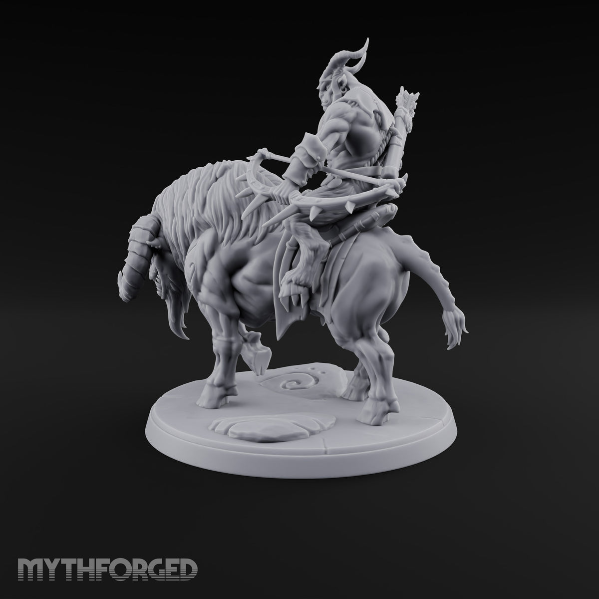 Thundering Into Battle Beastman Gorthek Rider C — With