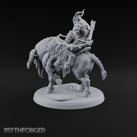 Thundering Into Battle Beastman Gorthek Rider C — With