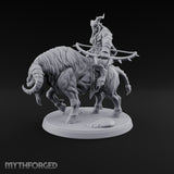 Thundering Into Battle Beastman Gorthek Rider C — With