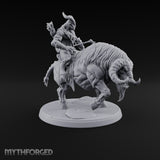 Thundering Into Battle Beastman Gorthek Rider C — Without