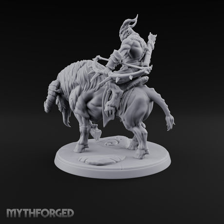 Thundering Into Battle Beastman Gorthek Rider C — Without