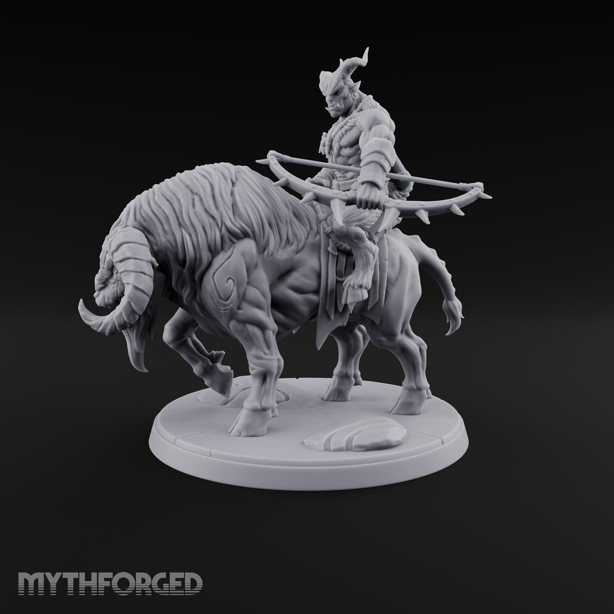 Thundering Into Battle Beastman Gorthek Rider C — Without