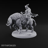 Thundering Into Battle Beastman Gorthek Rider C — Without