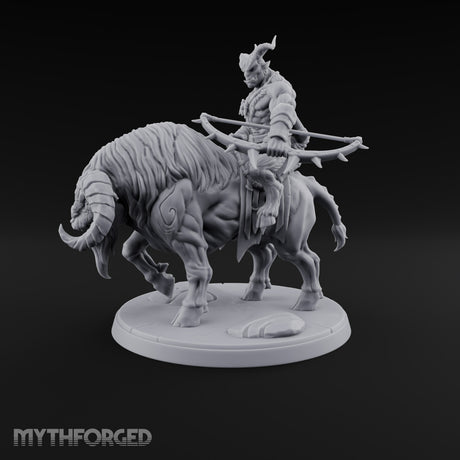 Thundering Into Battle Beastman Gorthek Rider C — Without