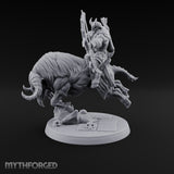 Thundering Into Battle Beastman Gorthek Rider D — With