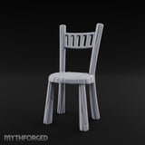 Grain-Streaked Slat-Backed Tavern Chair