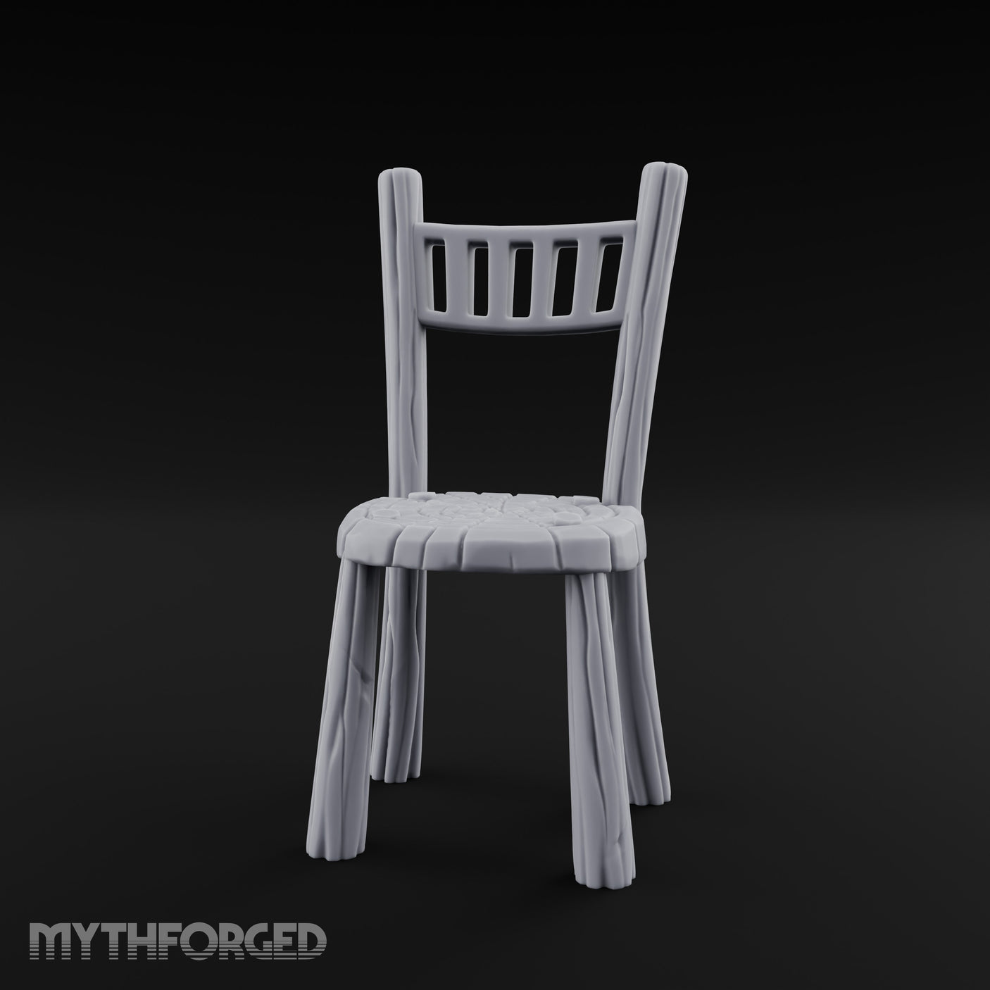 Grain-Streaked Slat-Backed Tavern Chair gallery 1