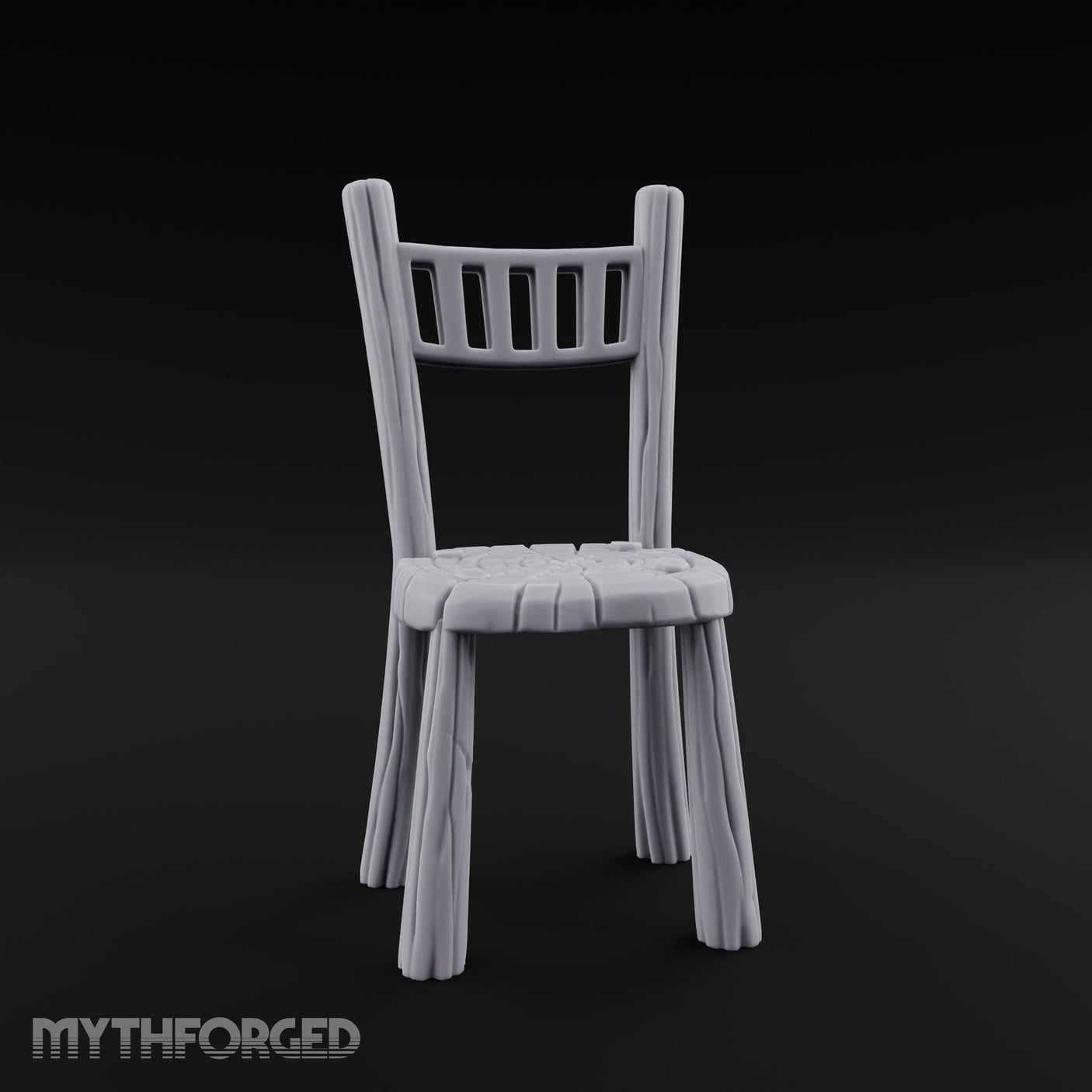 Grain-Streaked Slat-Backed Tavern Chair gallery 2