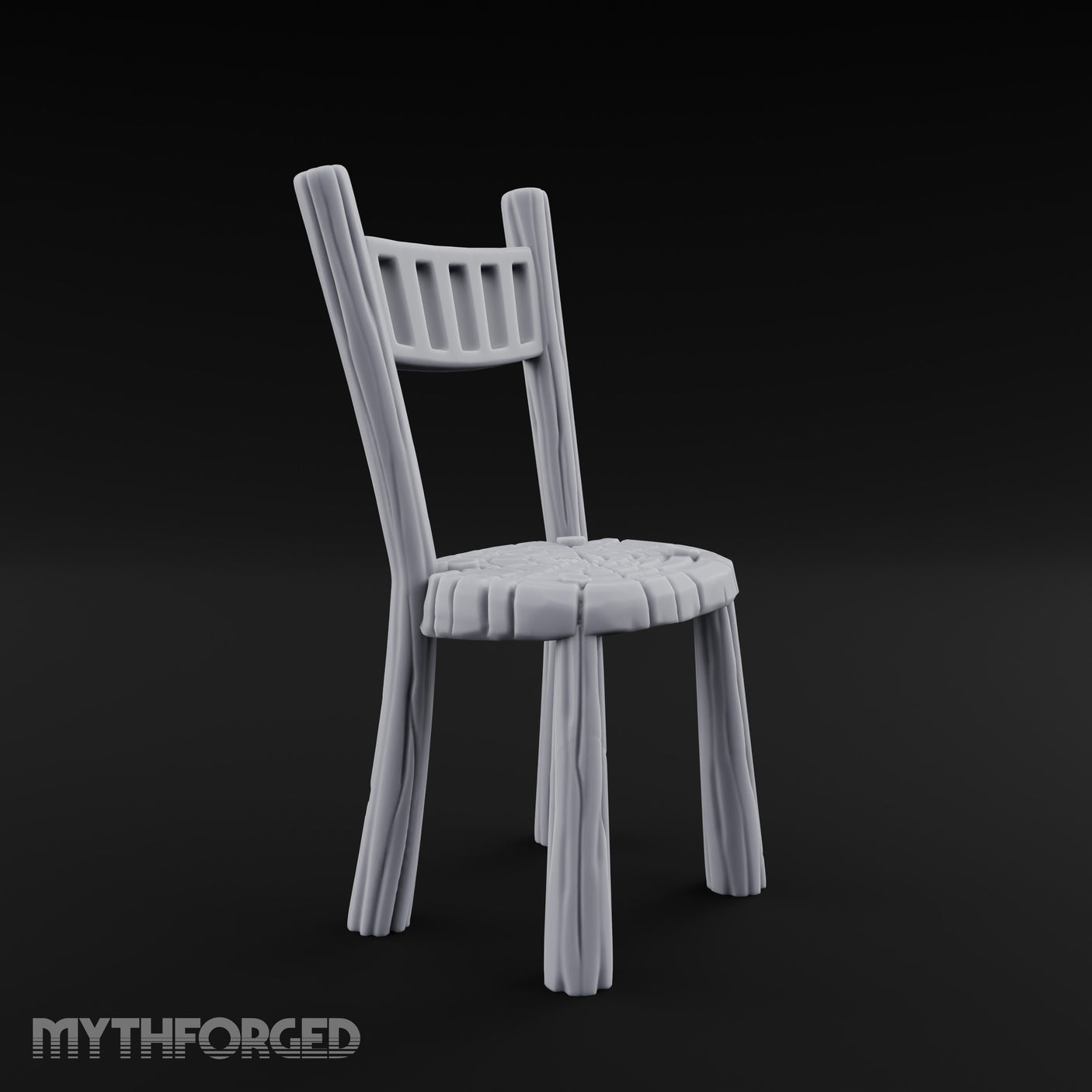 Grain-Streaked Slat-Backed Tavern Chair gallery 3