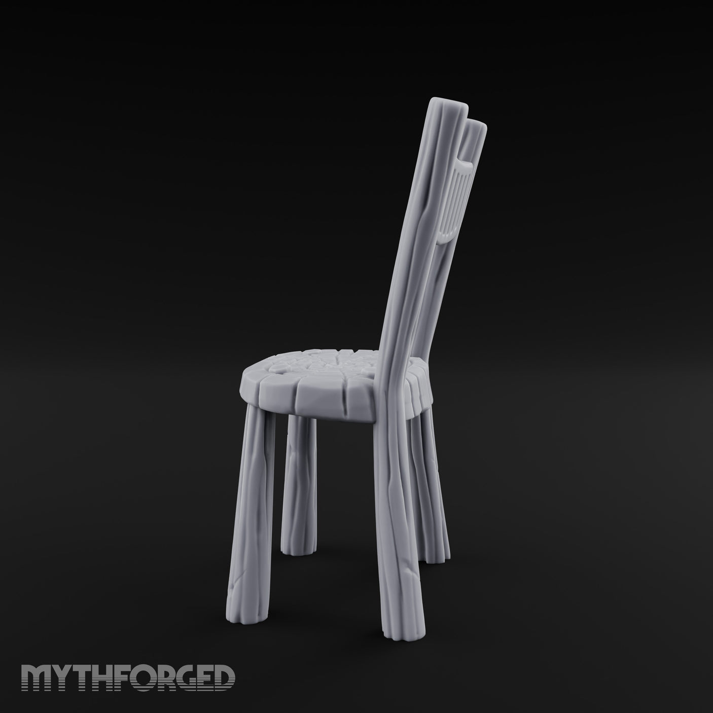Grain-Streaked Slat-Backed Tavern Chair gallery 7