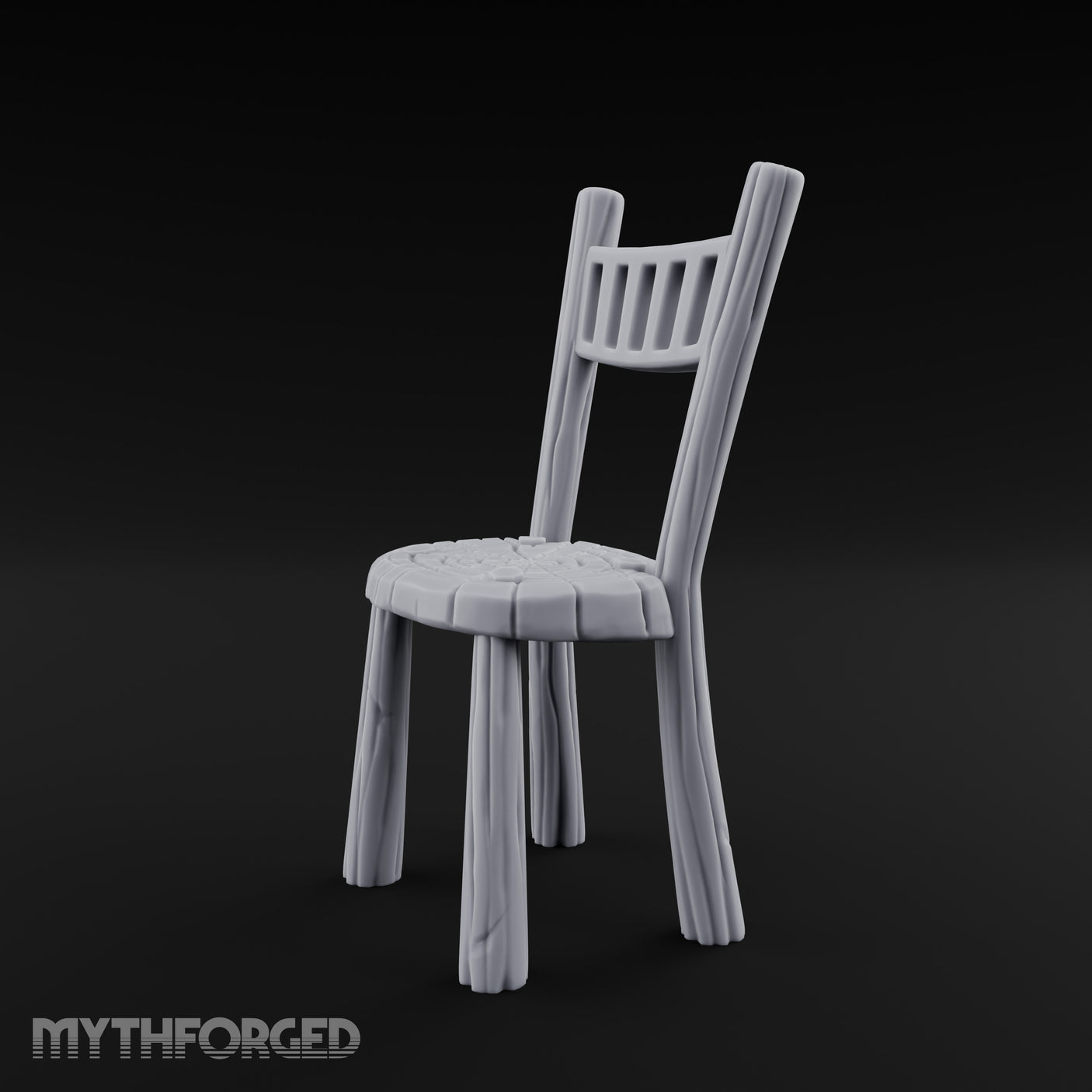 Grain-Streaked Slat-Backed Tavern Chair gallery 8