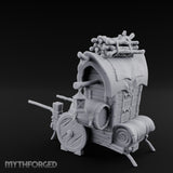 Grape-Laden Lantern-Hung Merchant Wine Cart Miniature for Dungeons and Dragons, Pathfinder or other TTRPGs