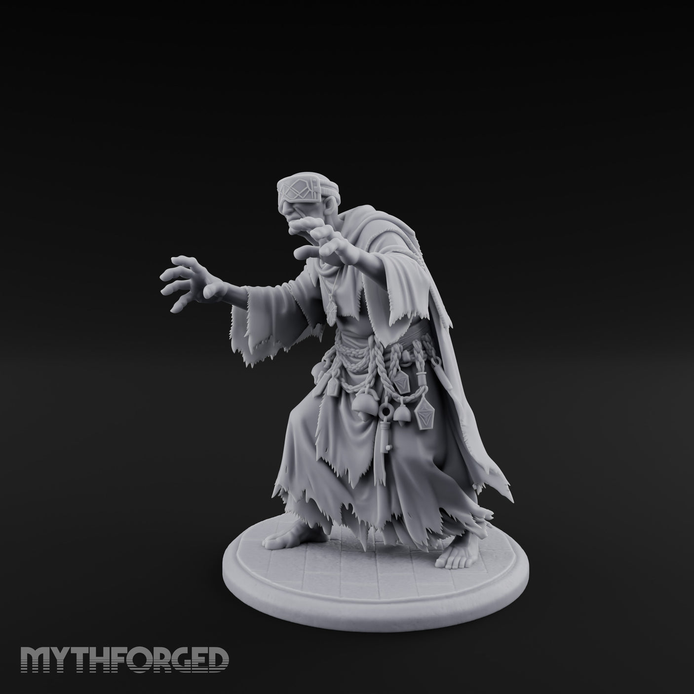 Grasping Claw Reaching Necromancer Miniature for Dungeons and Dragons, Pathfinder or other TTRPGs