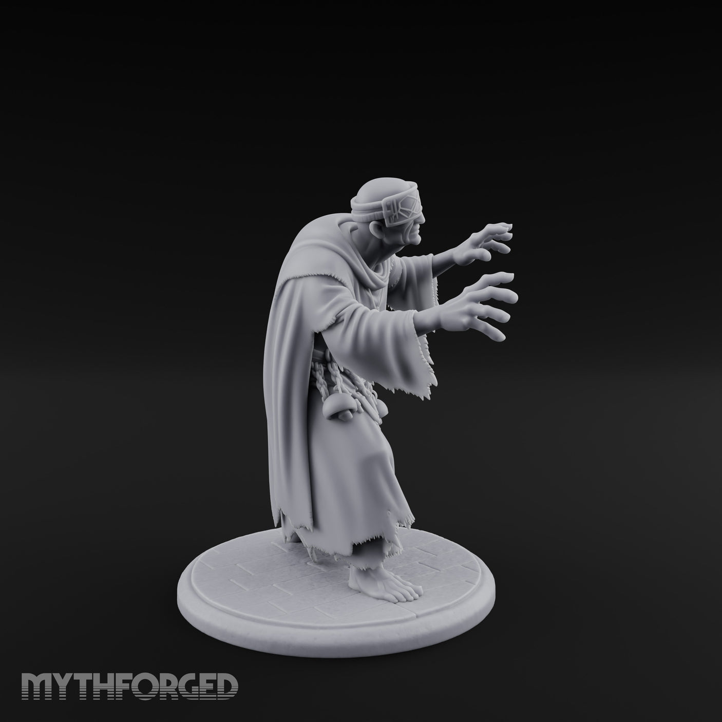 Grasping Claw Reaching Necromancer Miniature for Dungeons and Dragons, Pathfinder or other TTRPGs