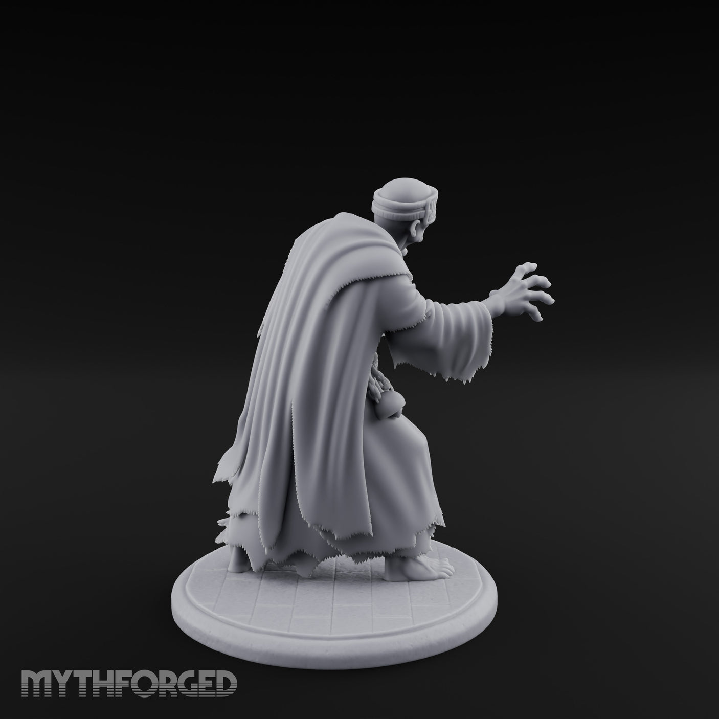 Grasping Claw Reaching Necromancer Miniature for Dungeons and Dragons, Pathfinder or other TTRPGs