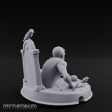 Grave Bursting Screaming Zombie Gravecrawler Miniature for Dungeons and Dragons, Pathfinder or other TTRPGs