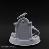 Grave Bursting Screaming Zombie Gravecrawler Miniature for Dungeons and Dragons, Pathfinder or other TTRPGs