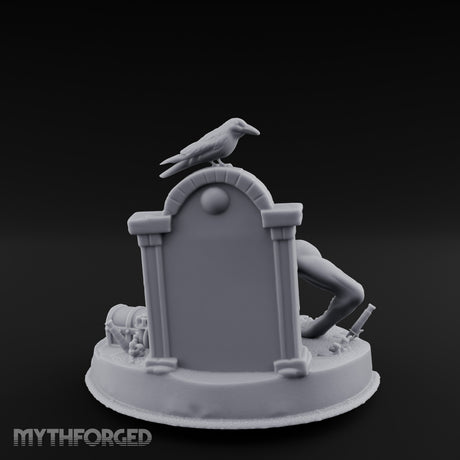 Grave Bursting Screaming Zombie Gravecrawler Miniature for Dungeons and Dragons, Pathfinder or other TTRPGs