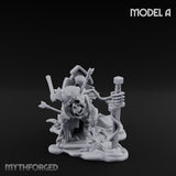 Grave Rising Skeleton Warrior A Miniature for Dungeons and Dragons, Pathfinder or other TTRPGs