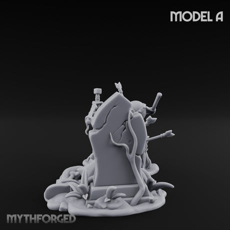 Grave Rising Skeleton Warrior A Miniature for Dungeons and Dragons, Pathfinder or other TTRPGs