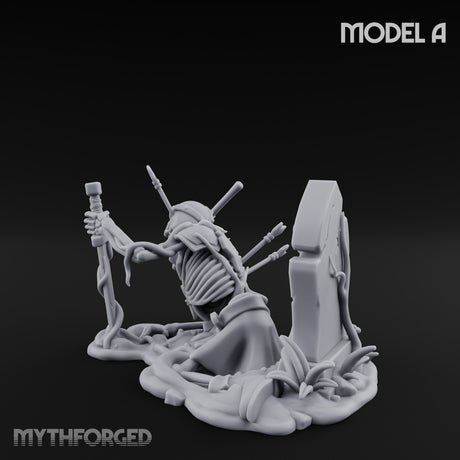 Grave Rising Skeleton Warrior A Miniature for Dungeons and Dragons, Pathfinder or other TTRPGs