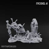 Grave Rising Skeleton Warrior A Miniature for Dungeons and Dragons, Pathfinder or other TTRPGs