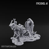 Grave Rising Skeleton Warrior A Miniature for Dungeons and Dragons, Pathfinder or other TTRPGs