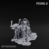 Grave Rising Skeleton Warrior A Miniature for Dungeons and Dragons, Pathfinder or other TTRPGs