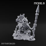 Grave Rising Skeleton Warrior B Miniature for Dungeons and Dragons, Pathfinder or other TTRPGs