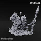 Grave Rising Skeleton Warrior B Miniature for Dungeons and Dragons, Pathfinder or other TTRPGs
