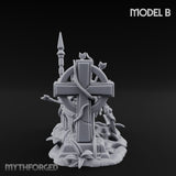 Grave Rising Skeleton Warrior B Miniature for Dungeons and Dragons, Pathfinder or other TTRPGs