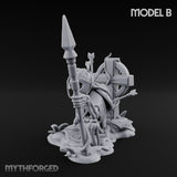 Grave Rising Skeleton Warrior B Miniature for Dungeons and Dragons, Pathfinder or other TTRPGs