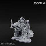 Grave Rising Skeleton Warriors Miniature for Dungeons and Dragons, Pathfinder or other TTRPGs