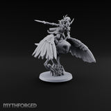 Taking Wing Elf Great Owl Rider C Miniature for Dungeons and Dragons, Pathfinder or other TTRPGs