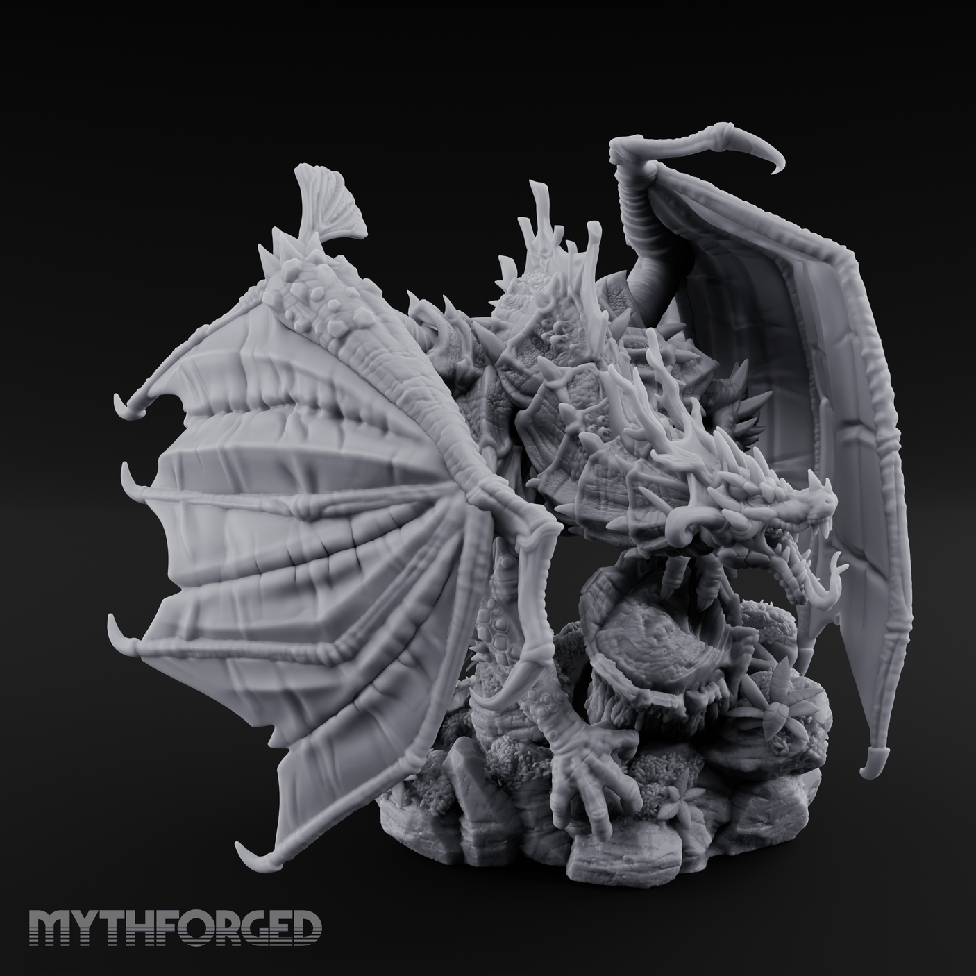 Poison To All Green Dragon Miniature for Dungeons and Dragons, Pathfinder or other TTRPGs