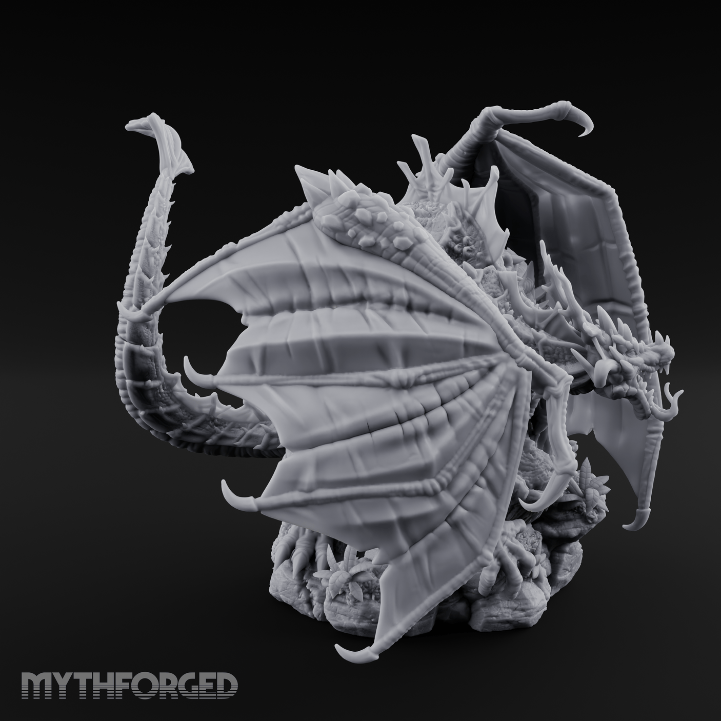 Poison To All Green Dragon Miniature for Dungeons and Dragons, Pathfinder or other TTRPGs