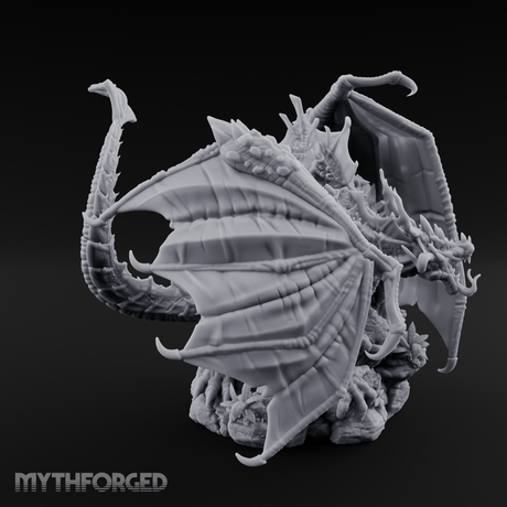 Poison To All Green Dragon Miniature for Dungeons and Dragons, Pathfinder or other TTRPGs
