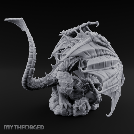 Poison To All Green Dragon Miniature for Dungeons and Dragons, Pathfinder or other TTRPGs